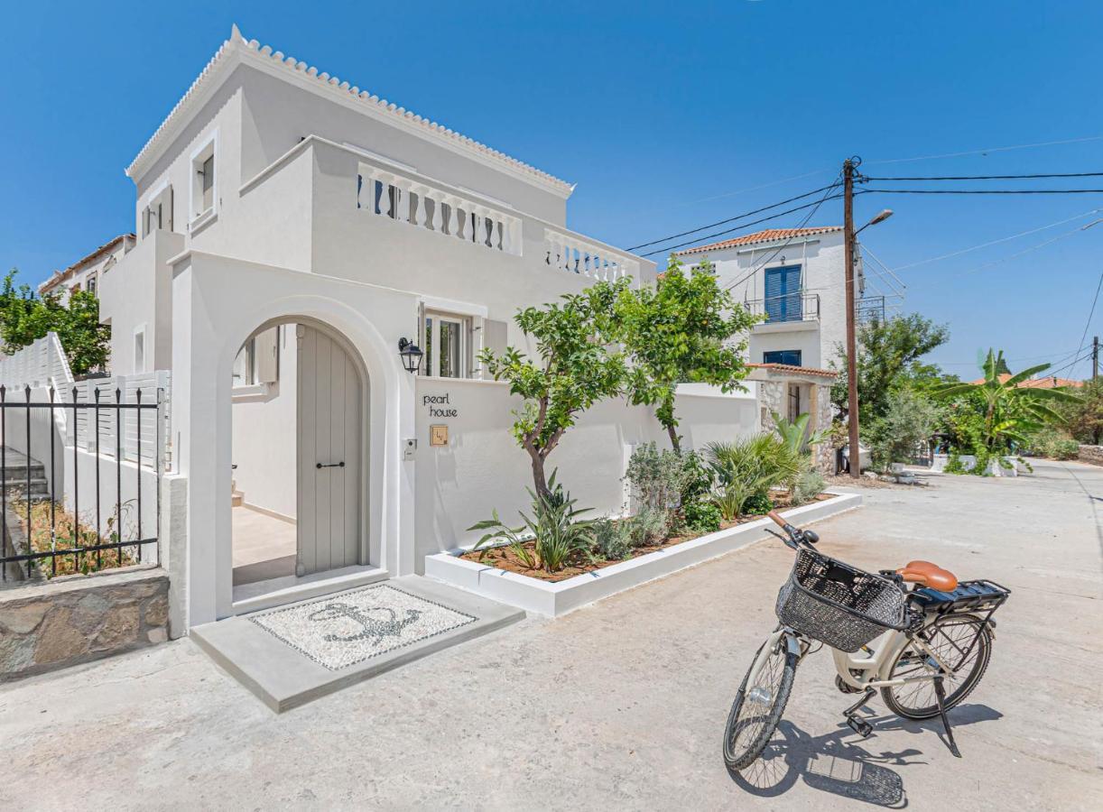 Pearl House - Luxurious New Beach Villa In Spetses Stunning View Ligoneri المظهر الخارجي الصورة