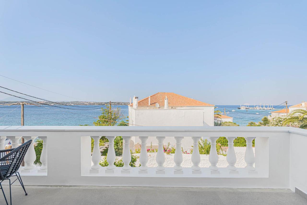 Pearl House - Luxurious New Beach Villa In Spetses Stunning View Ligoneri المظهر الخارجي الصورة