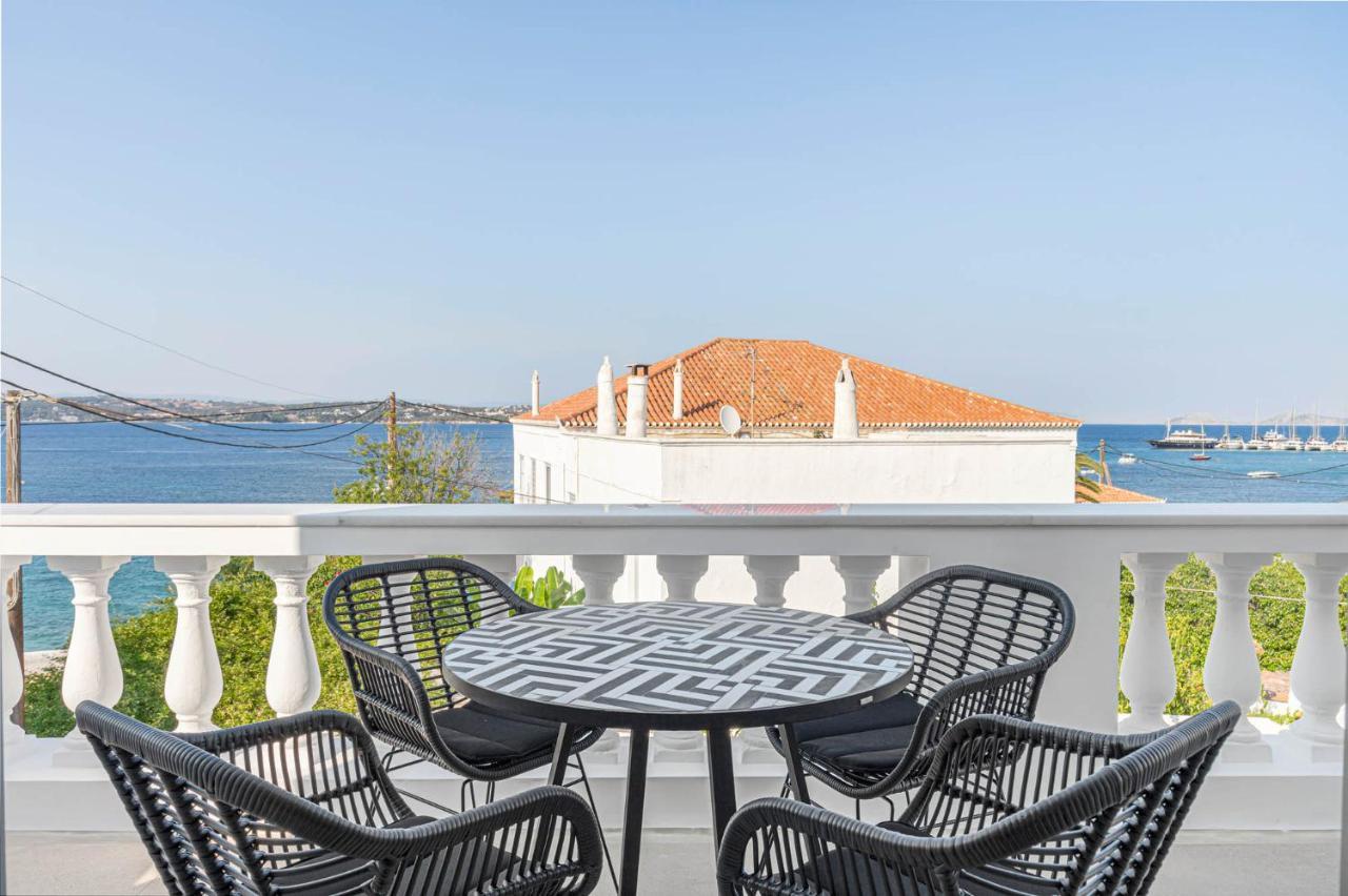 Pearl House - Luxurious New Beach Villa In Spetses Stunning View Ligoneri المظهر الخارجي الصورة