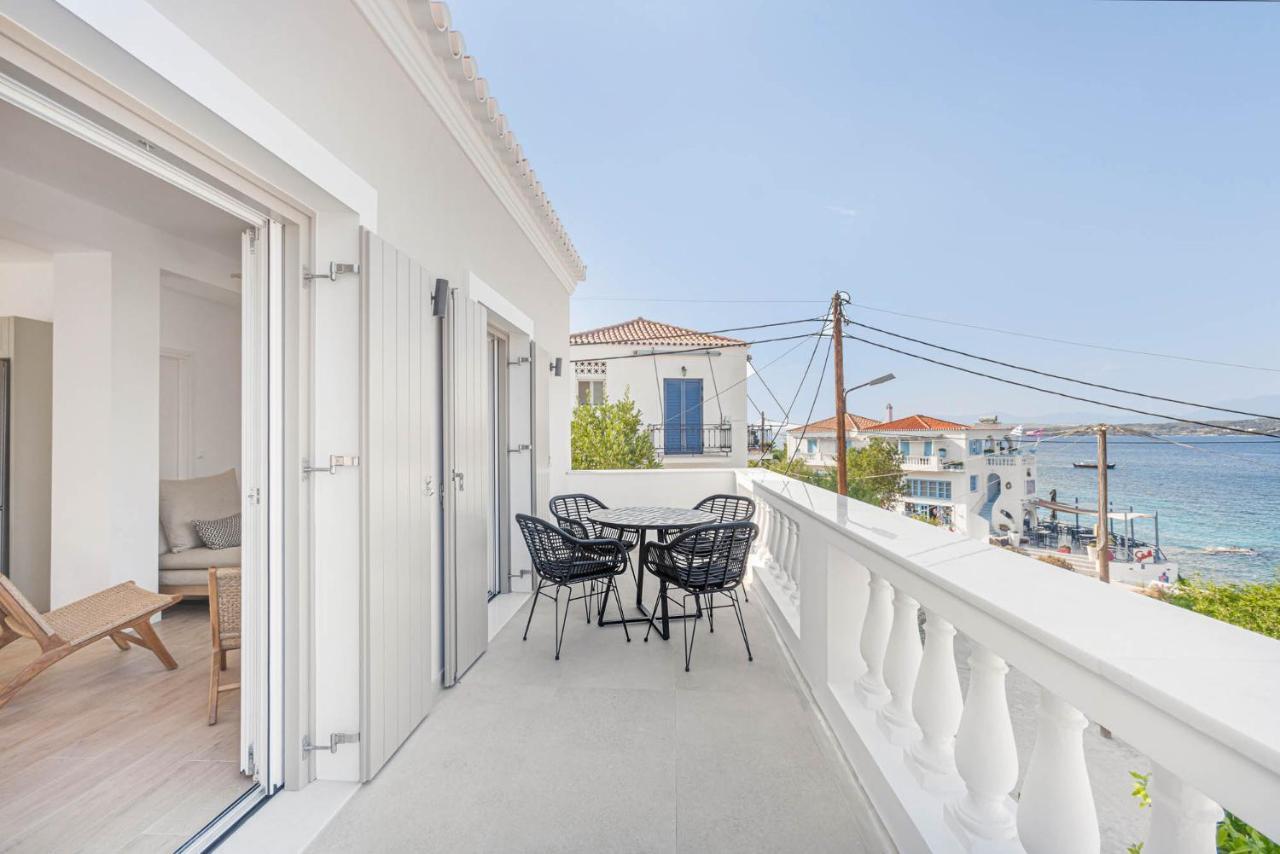 Pearl House - Luxurious New Beach Villa In Spetses Stunning View Ligoneri المظهر الخارجي الصورة