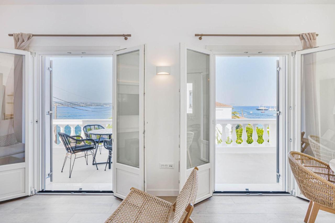 Pearl House - Luxurious New Beach Villa In Spetses Stunning View Ligoneri المظهر الخارجي الصورة