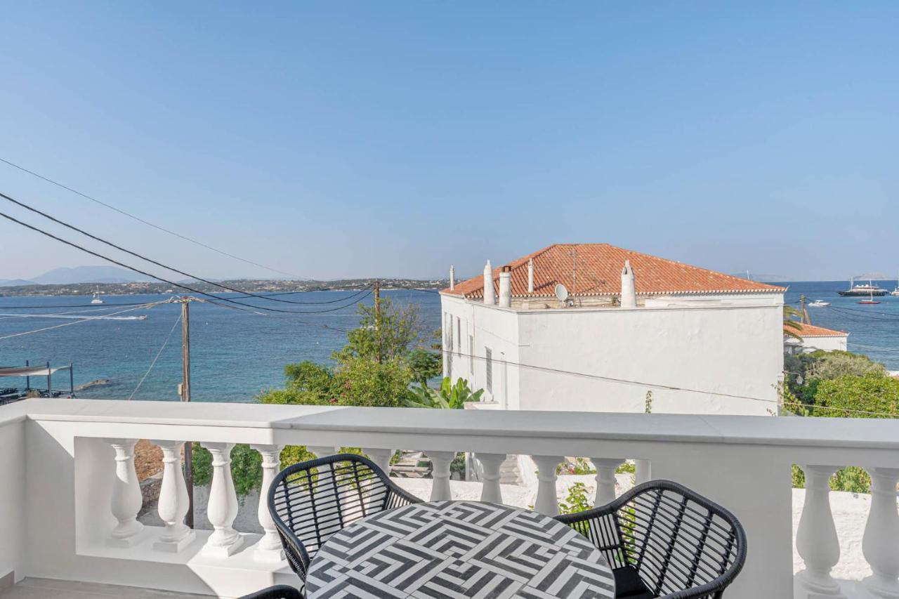 Pearl House - Luxurious New Beach Villa In Spetses Stunning View Ligoneri المظهر الخارجي الصورة