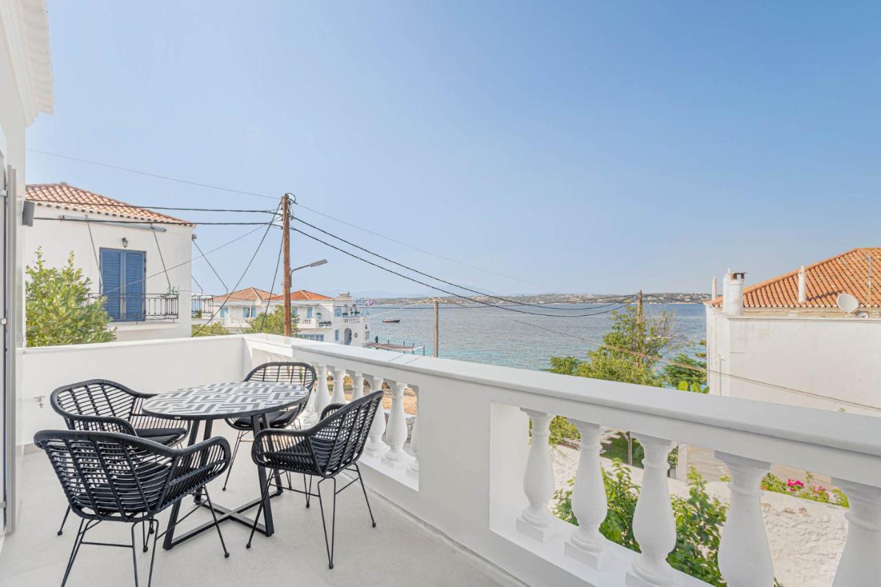Pearl House - Luxurious New Beach Villa In Spetses Stunning View Ligoneri المظهر الخارجي الصورة