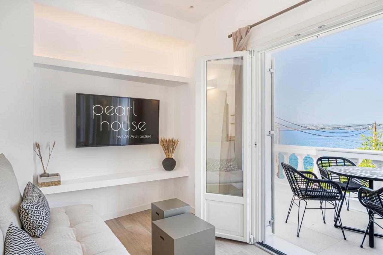 Pearl House - Luxurious New Beach Villa In Spetses Stunning View Ligoneri المظهر الخارجي الصورة